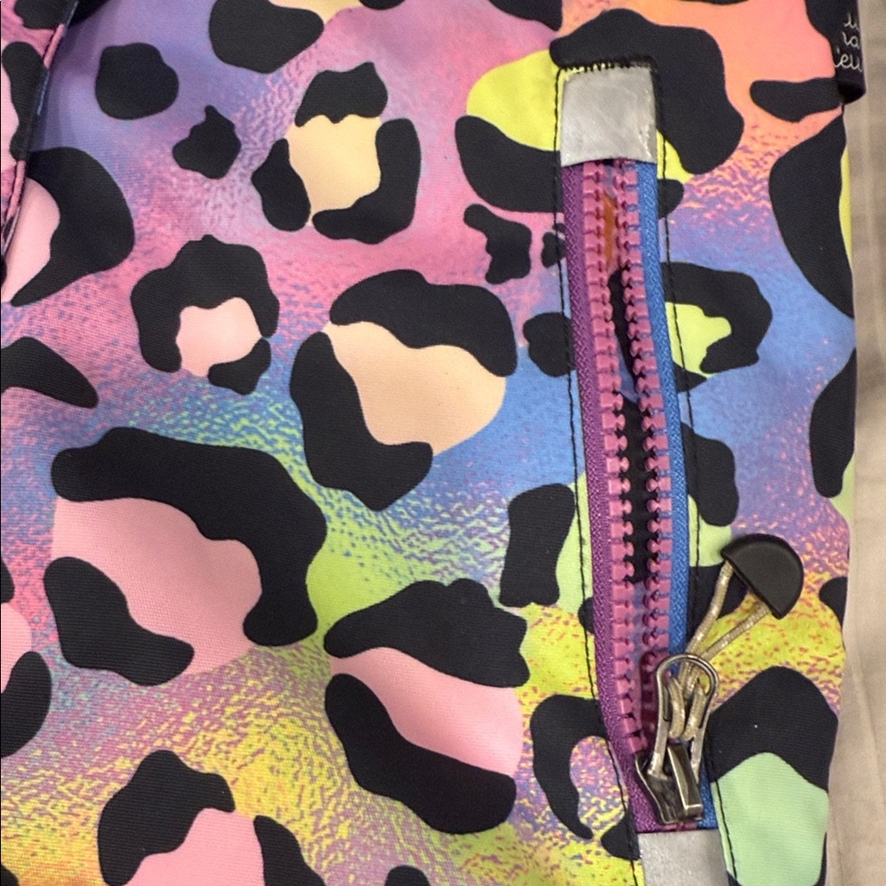 Deux par Deux Multicolor Leopard Print Kids Jacket - Picture 9 of 10